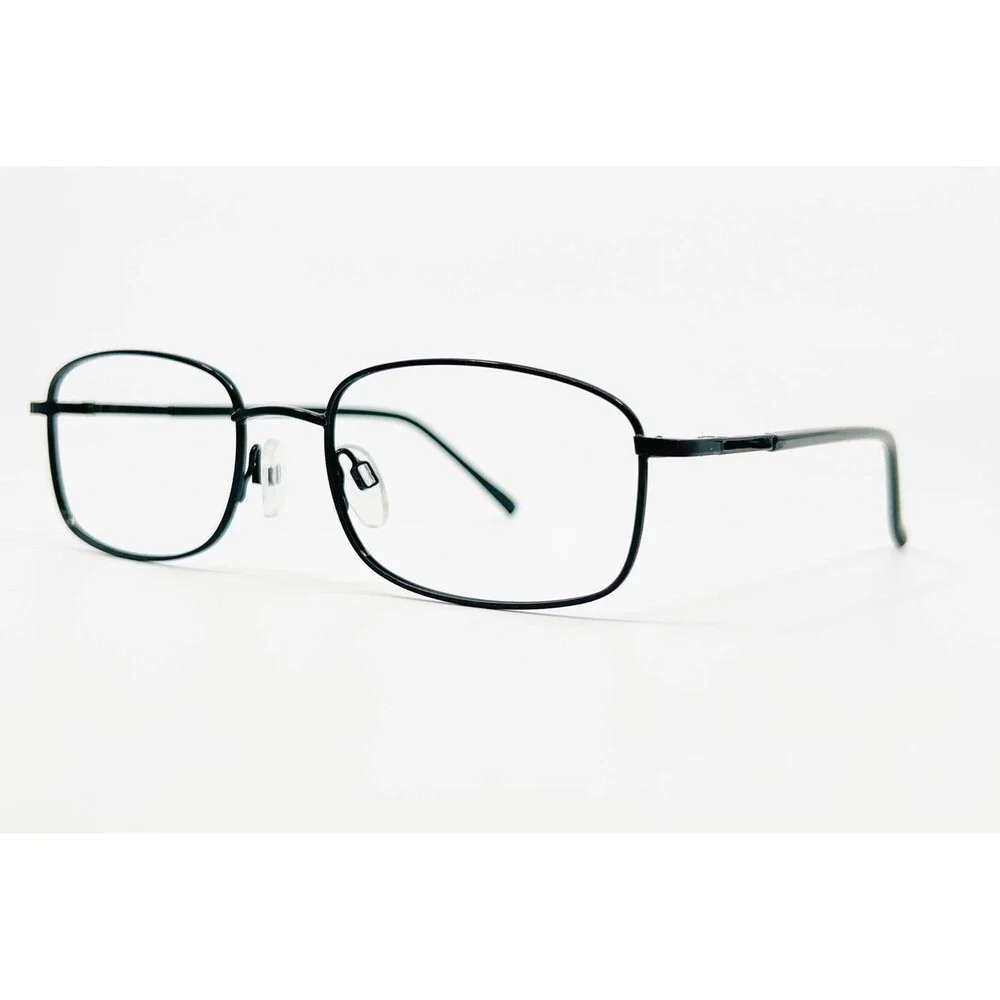 Modern Kody Eyeglasses Frames Mens Black Rectangle 54-18-145